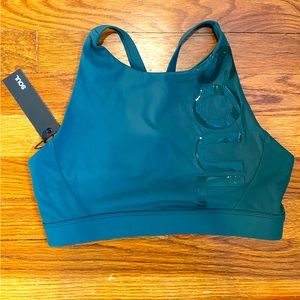 Soul by SoulCycle dark green sports bra